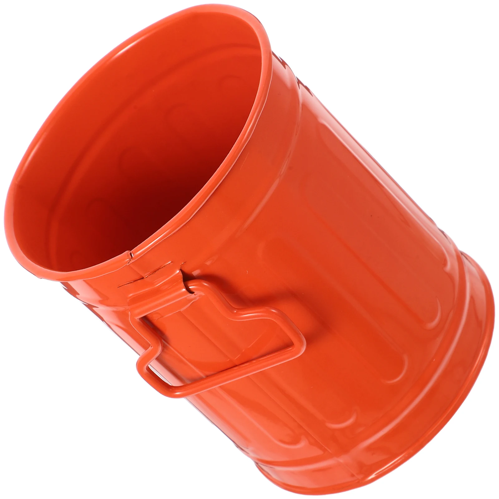 

Cute Mini Desktop Trash Can Iron Pen Holder Multifunctional Storage Bucket Student Desk Office Small Pencil Holder Classroom