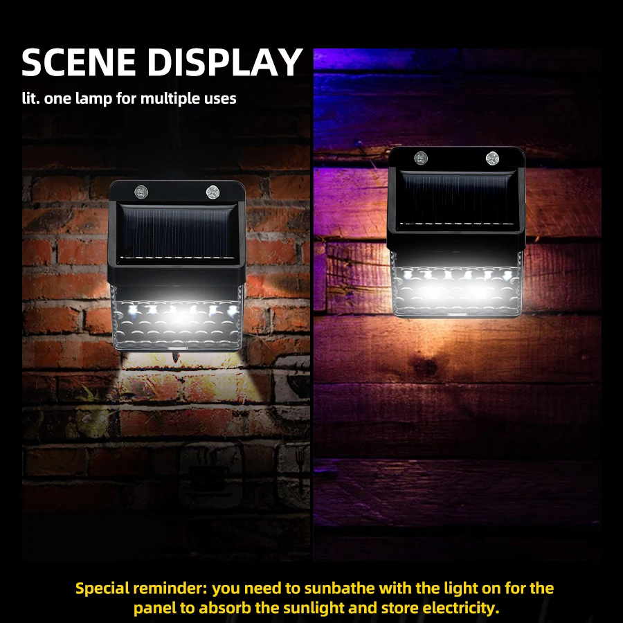 

C2 LED Solar Light PIR Motion Sensor Wall Light Outdoor Solar Lamp Waterproof Solar Sunlight Street Lamp Garden Wall Decor Light