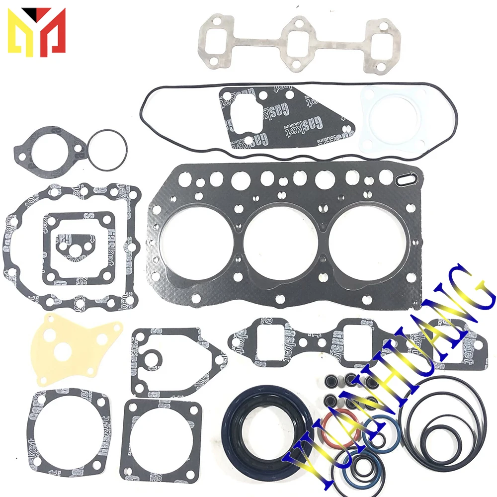 

3TNV75 Engine Full Gasket Kit Overhual Set For Yanmar Excavator Tractor Diesel Cylinder Head