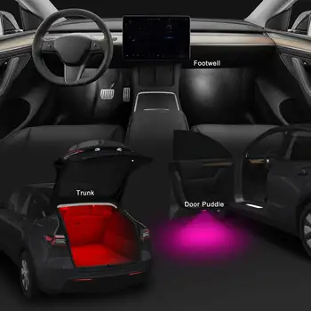 Pro Tesla Model Y Model 3 Highland Ultra-Bright Interiérové osvětlení prostoru pro nohy kompatibilní s modely 3/Y/S/X Sada LED žárovek pro interiér 10 nejlepší prodej Příslušenství Tesly - №9