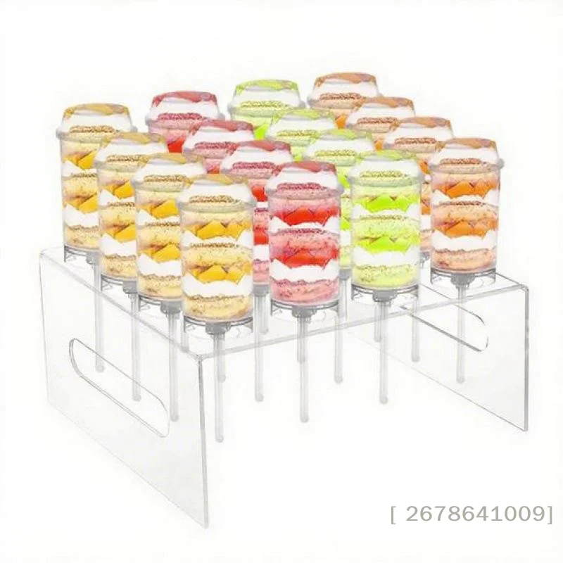 Clear Acrylic Push Pop Holder Stand, Cake Pop & Lollipop Organizer Party Dessert Table Rack for Baking Display〔YY33〕