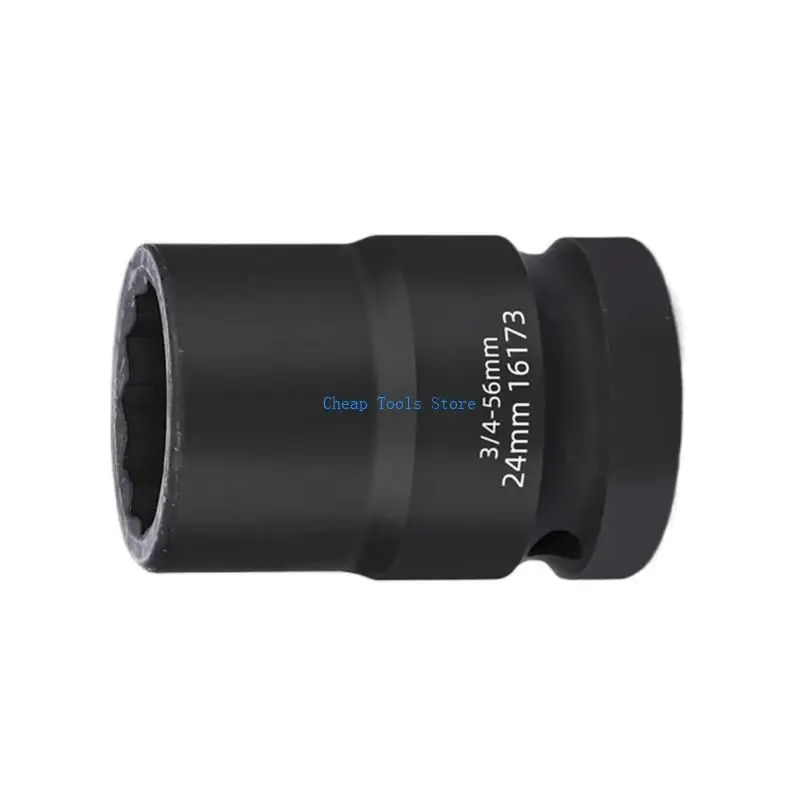 

G88B Multifunctional 3/4Inch Drive Impact Socket with Enhances Grip and 12 Point Designs for Bolts and Nut in Tight Space