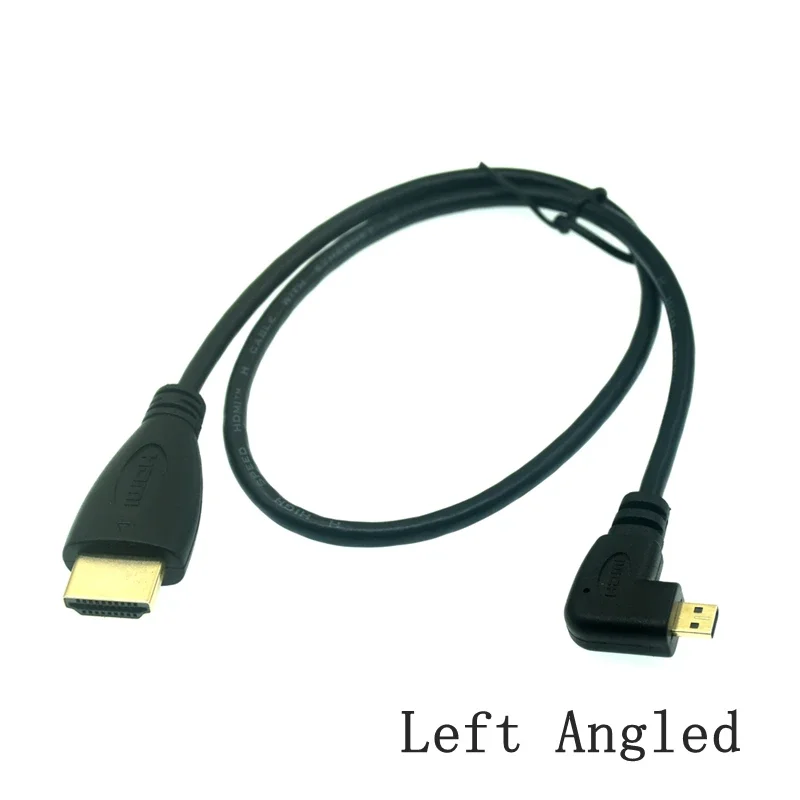 Micro HD Male To HDMI-Compatible Adapter Cable  For GoPro Sony A5100 A6300 Camera Lenovo Yoga 3 Pro, ASUS ZenBook Laptop