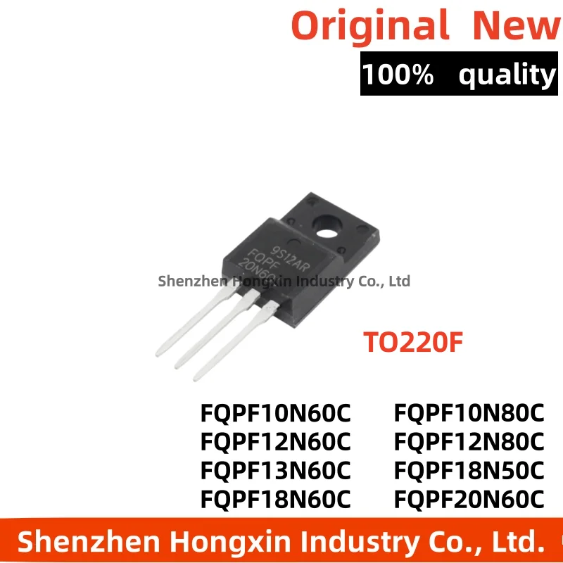 10 pieces of FQPF12N60C 10 13 18 20N60C 12N80C 18N50C direct insertion TO220FMOS field-effect transistor