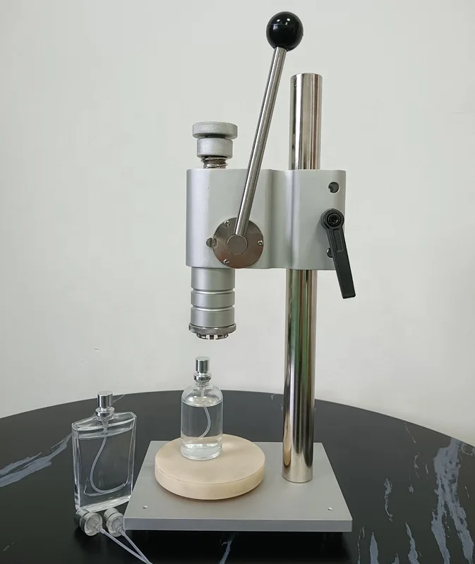 Semi-automatic perfume bottle crimping machine, manual crimping machine, perfume sealing machine