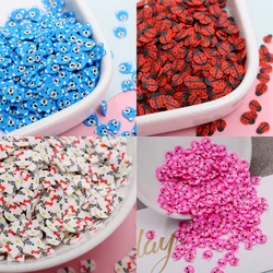 100g/lot Bear Cat Dog Soft Polymer Clay Sprinkles for DIY Crafts Slime Filler 3D Nail Art Decorations Canes Nail Stickers