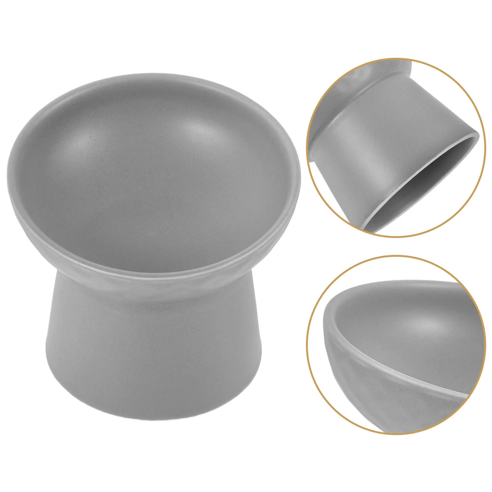 

Ceramic Elevated Cat Anti Vomit Microwave Dishwasher Safe Neck Protection Pet For Daily Use Feeding Accessories Raised Dog Bowl