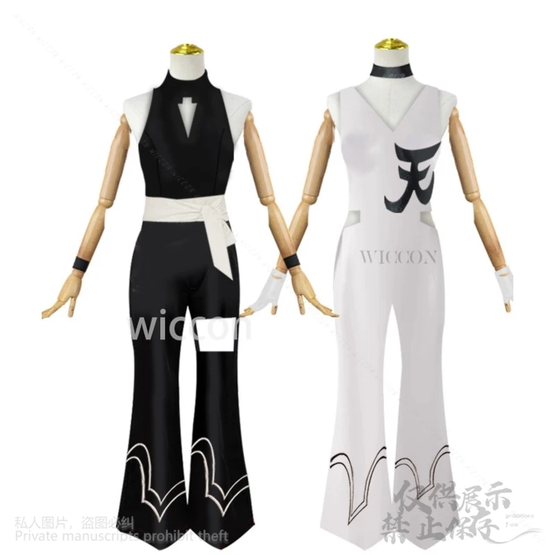 New PANTY & STOCKING With GARTERBELT 코스프레 Polyester Polyurethane Costume Sexy Boy Jumpsuit Black White Uniform Wig Customized