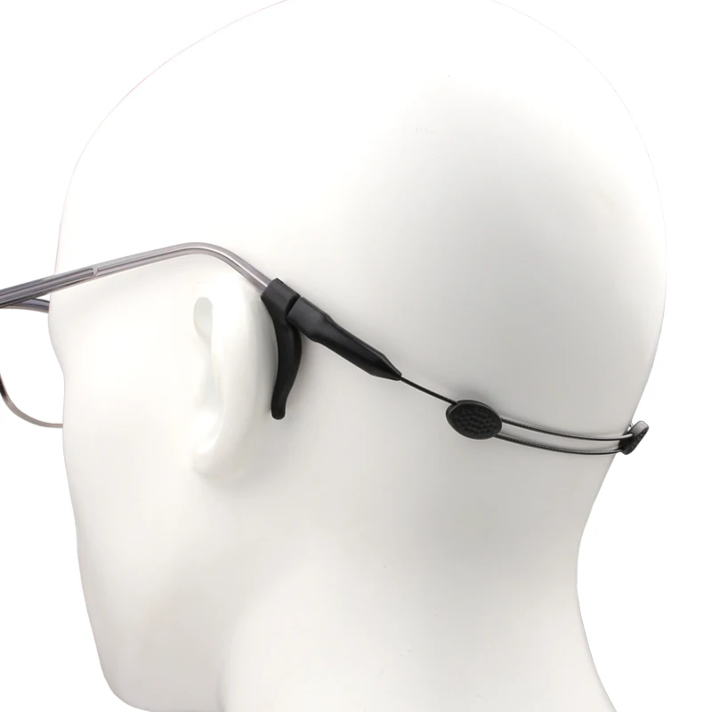 COLOUR_MAX High Elastic Anti Slip Adjustable button High Elastic Anti Slip Silicone Sunglasses Glasses cords Eyeglasses chain