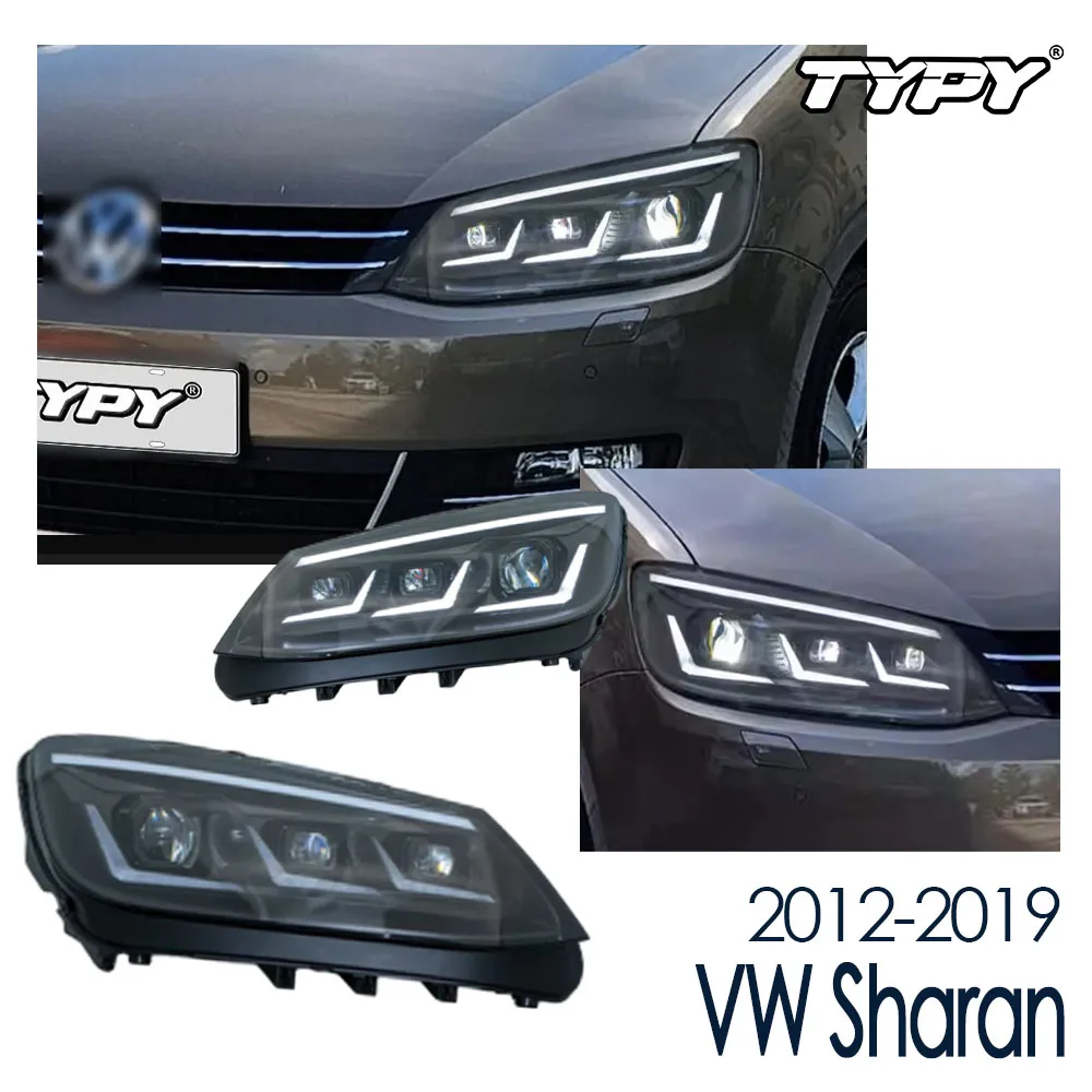 

TYPY Новая светодиодная фара, обновленная, модифицированная для VW Sharan 2012-2019, фара с динамическим сигналом, автоаксессуары