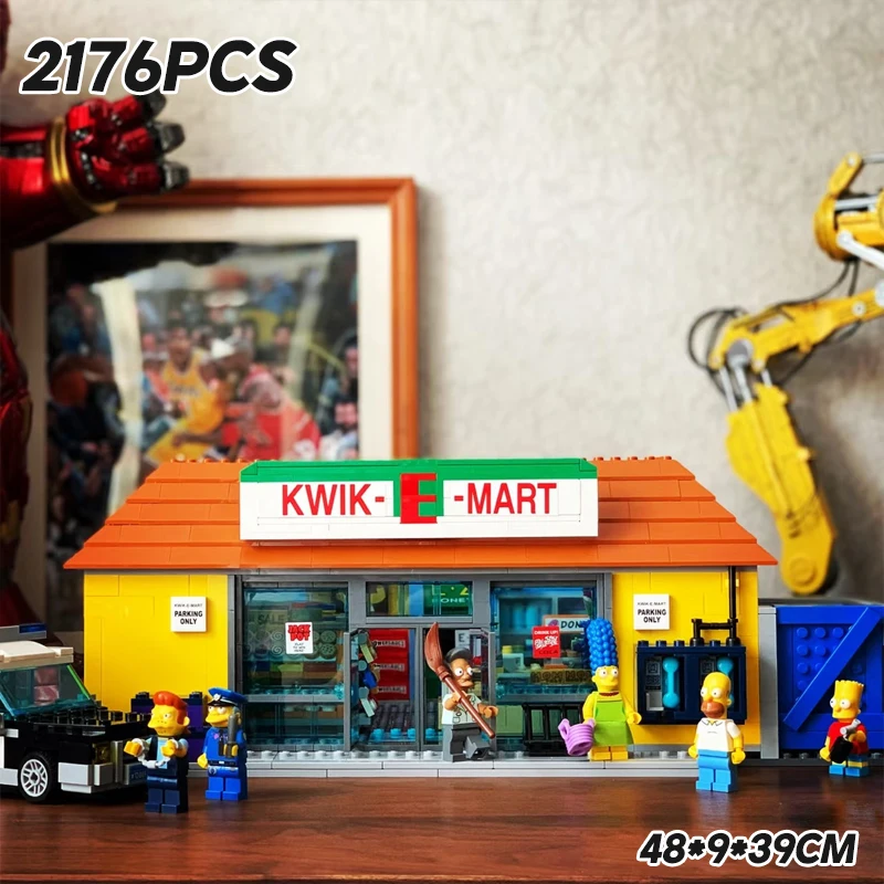 

Street View Building Supermarket Small Particle Assembly Building Blocks
