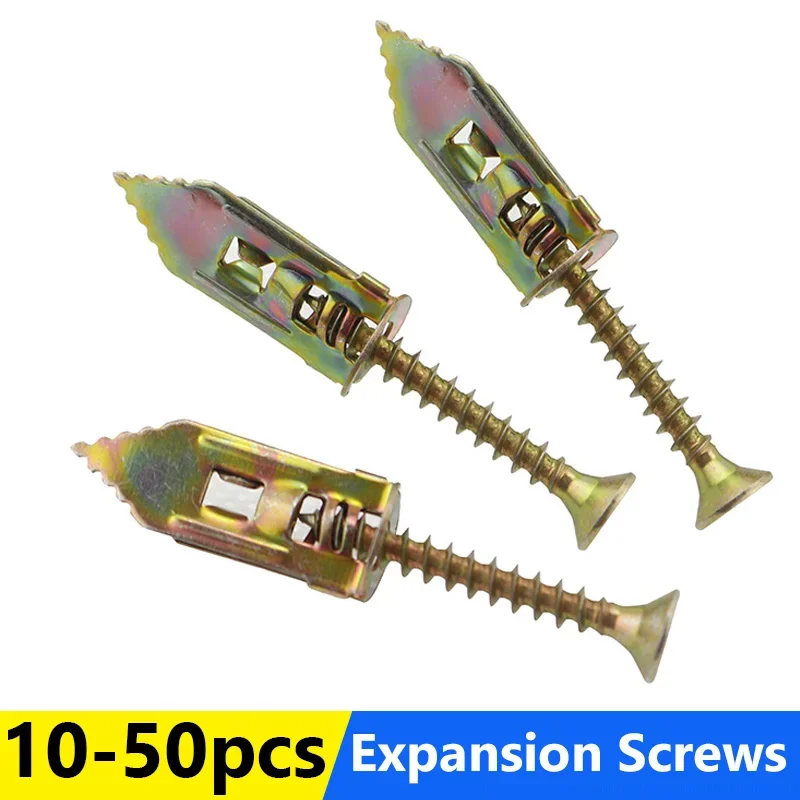 25/10/5 set Expansion Screws Home Self Drilling Drywall Anchor Set Gypsum BoardHollow Wall Expansion Nails Self-tapping Screw