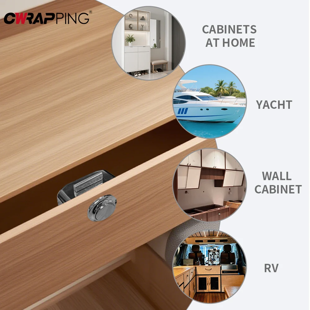 

1/3/5 шт. кнопочная защелка дверная защелка шкафа без ключа замки для шкафа RV яхты дом на колесах кемпер караван лодка ящик аксессуары