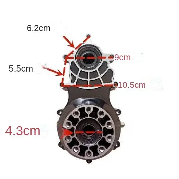 Three or four wheel electric vehicle rear axle Honglida integrated 16/18 tooth toothed differential high and low speed gears