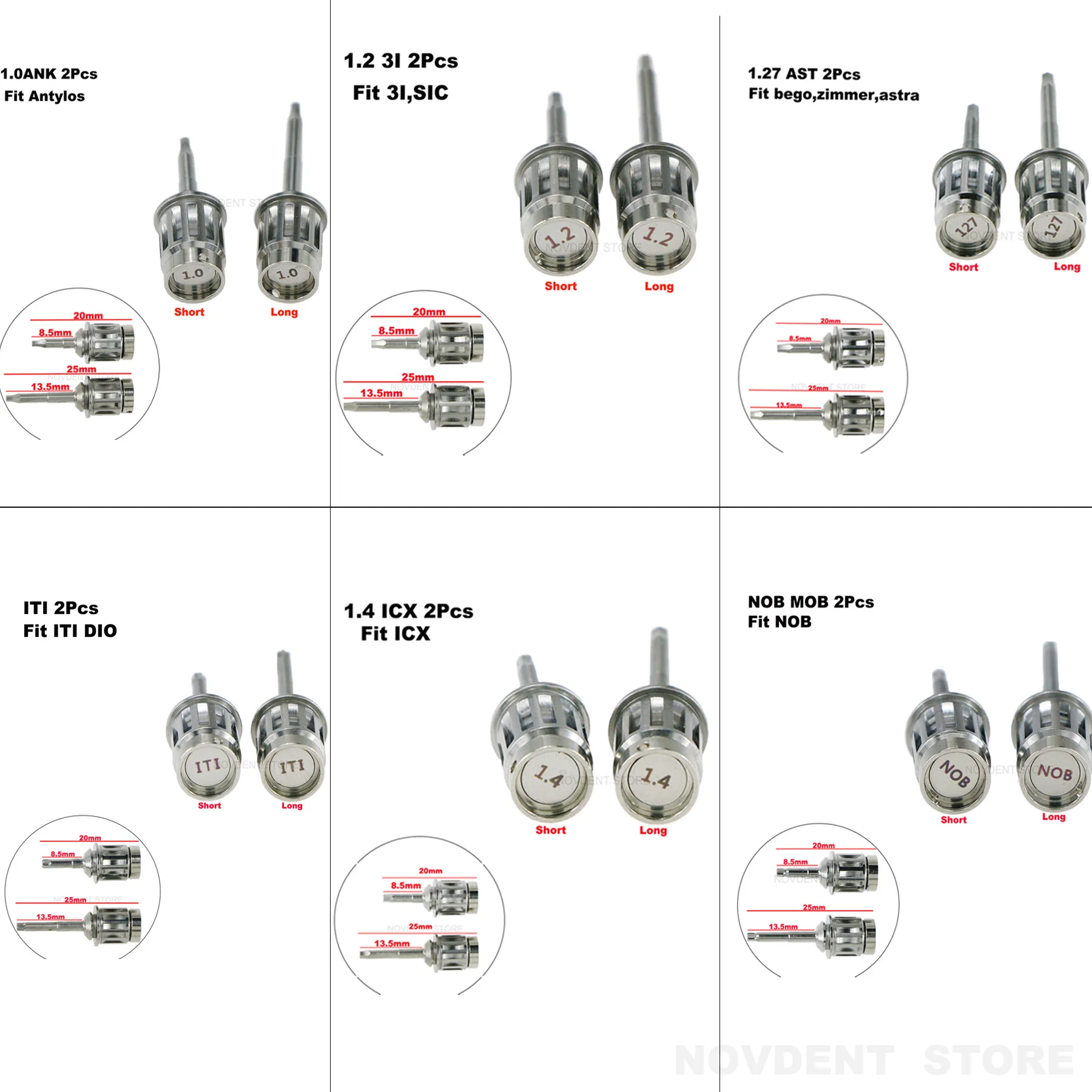 Dental Universal Implant Tools Prosthetic/Restoration parts Torque Screwdrivers Wrench Tool parts 10-70NCM