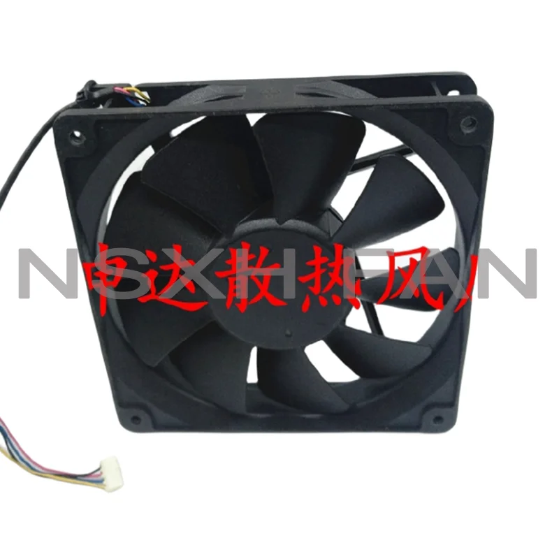 Ventilador de refrigeração do servidor de 4 fios, ADN512UB-A9B, 12V, 0.44A, 135x135x25mm