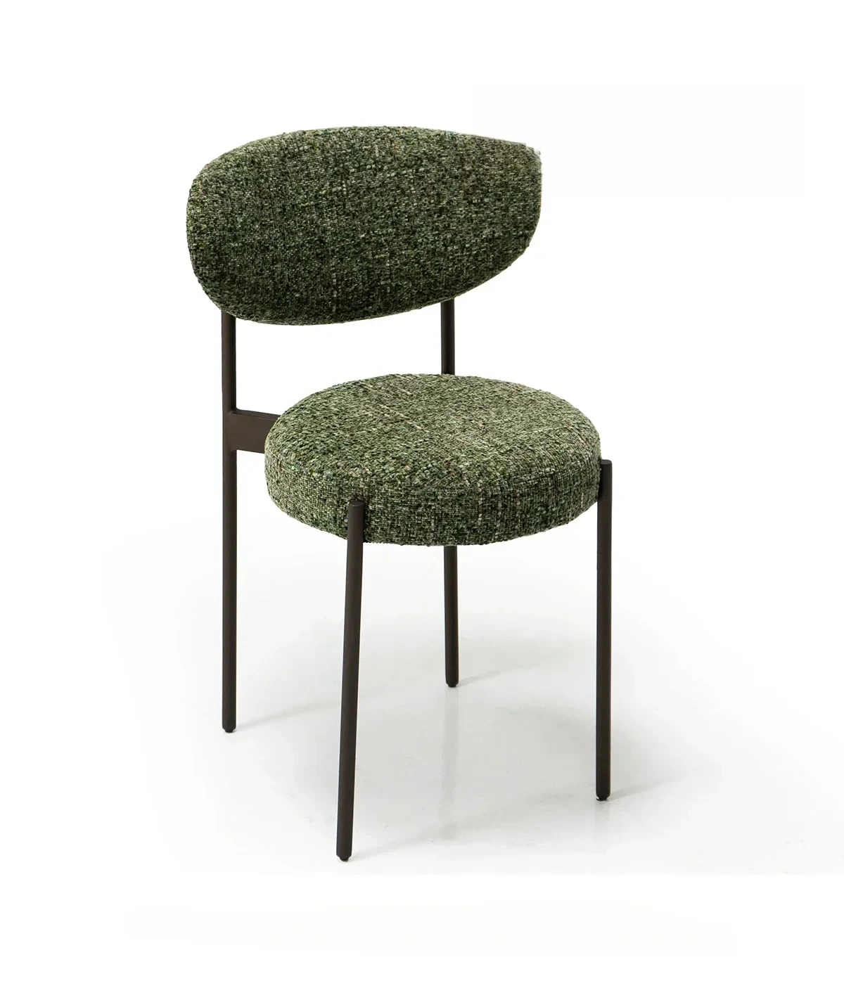 AAModern Light Luxury High-end Dining Chair Cotton And Linen Carbon Steel Restaurant Home Dining Table And Chairs