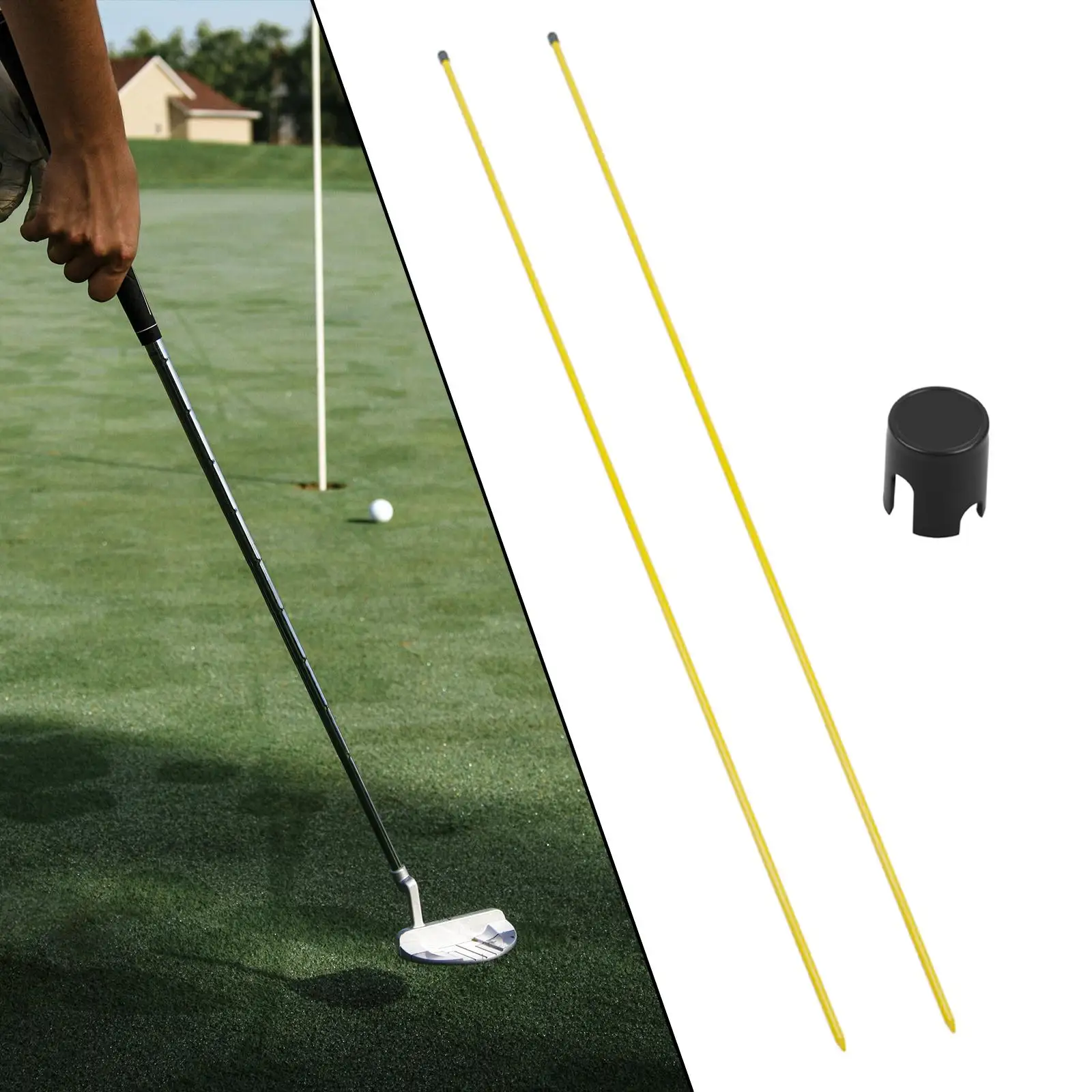 Golf Alignment Stick Auxiliary Exerciser Detachable Swing Trainer for Exercise Beginners Golf Training Equipment Practicing Home