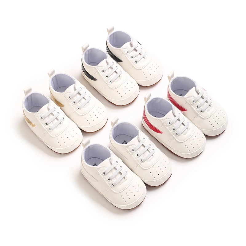 Baby-Sneaker mit weicher Sohle, Neugeborenen-Laufschuhe, rutschfeste PU-Leder-Freizeitschuhe für Kleinkinder von 0-18 Monaten, für Jungen und Mädchen. – Detail 2