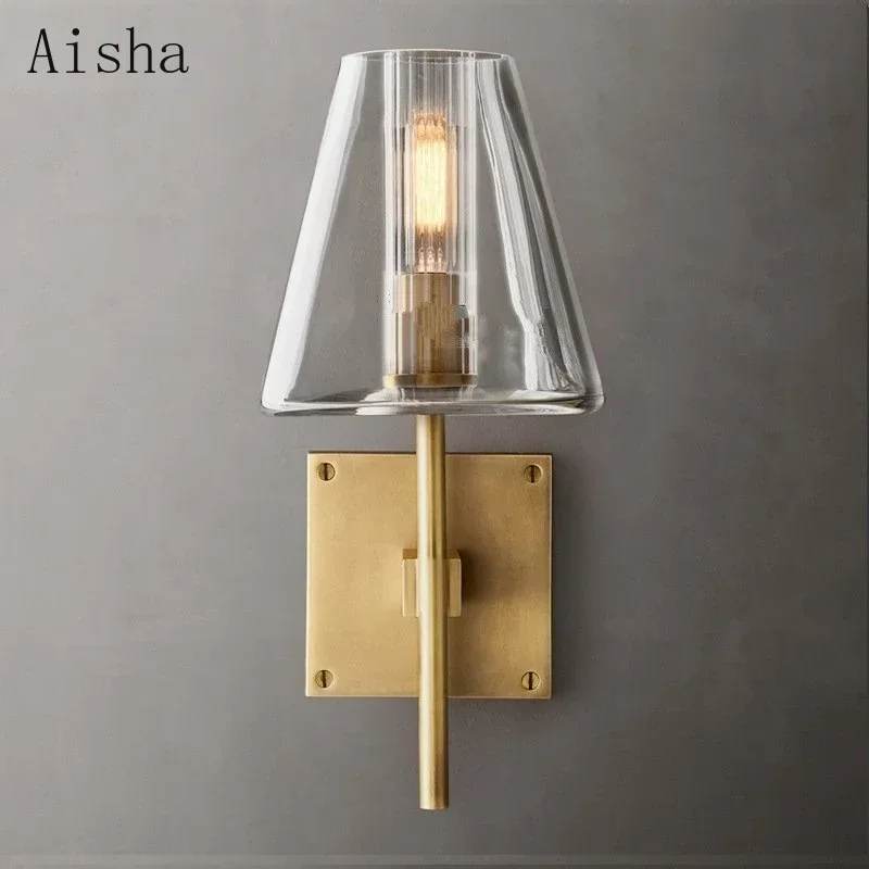 American Minimalist Wall Lamp Nordic Creative Wall Sconce for Home Bedroom Interior Lighting TV Stair Lamp Large Wall Decoration