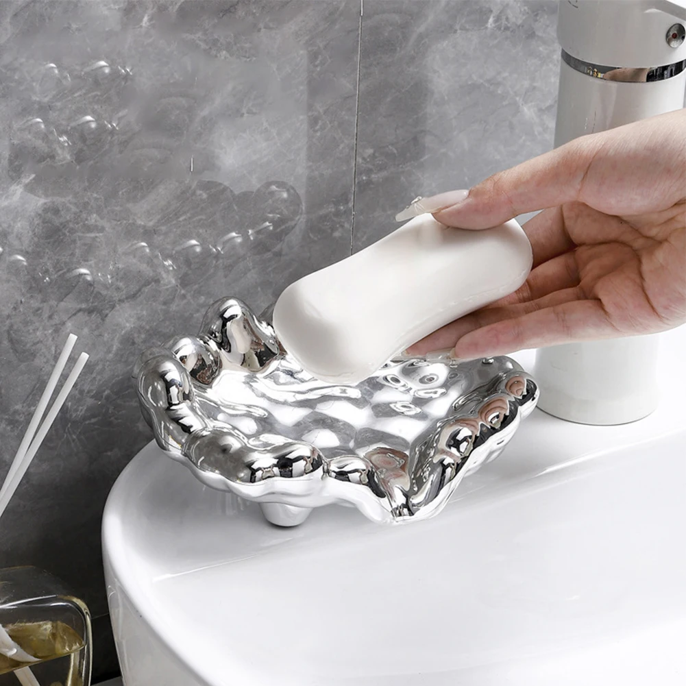 

High Quality Soap Dish Box Container Bathroom Accessories Drainage Draining Holder Kitchen Sponge Storage Parts