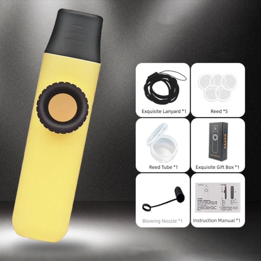 Acompañamiento de teclado portátil ABS Kazoo flauta Kazoo reutilizable ligera acompañamiento de guitarra Kazoo profesional