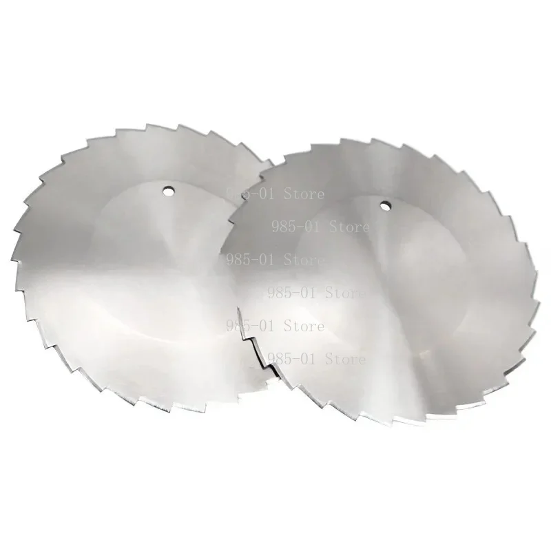 Round Toothed Kebab Knife Blade, 100mm Stainless Steel Replacement for Shawarma Slicer