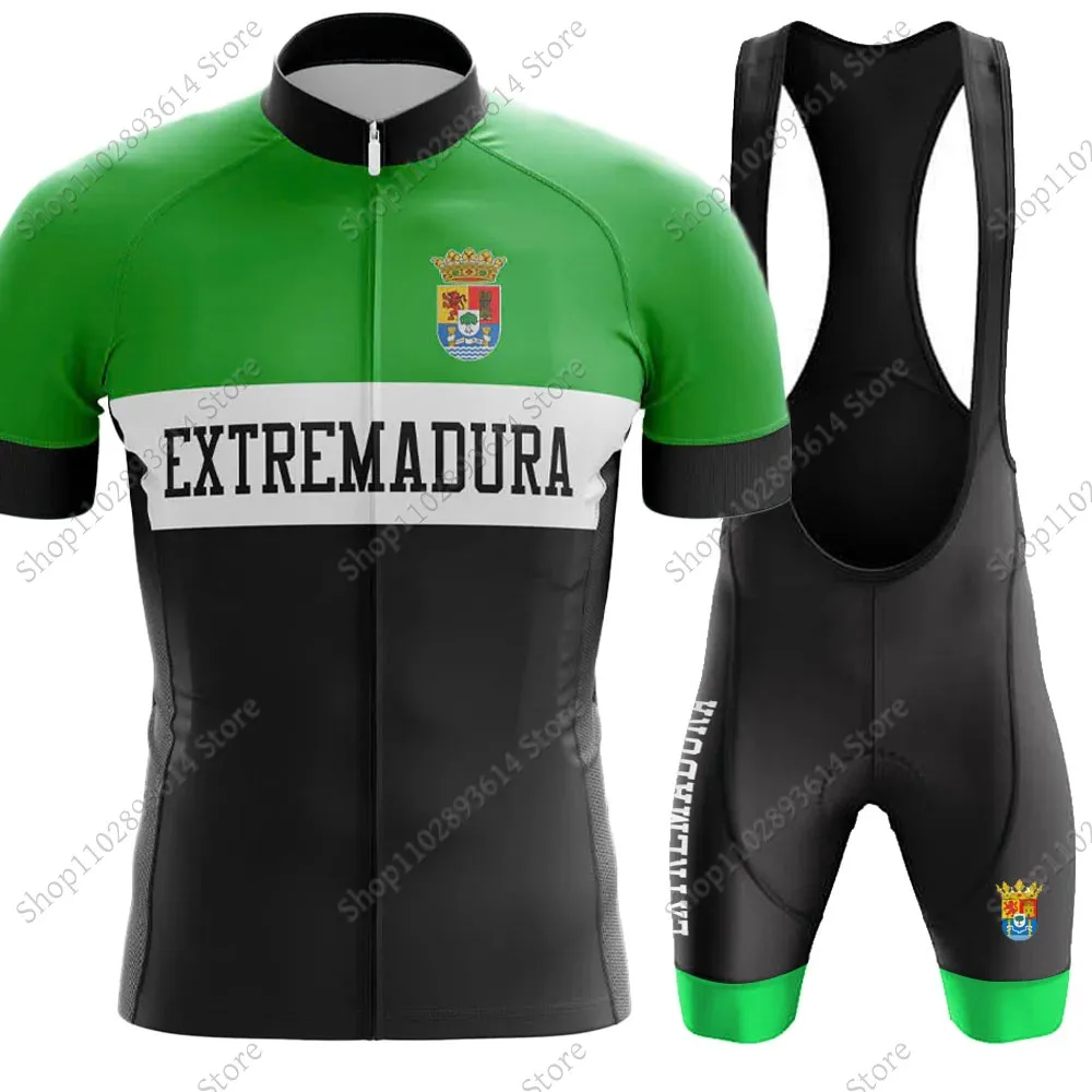 Extremadura 2024 Cycling Jersey Set Men Summer Clothing Short Sleeve Bicycle Shirt Road Bike Suit MTB Shorts Wear Maillot