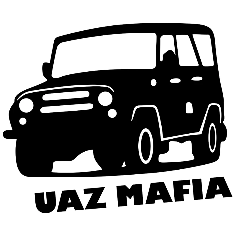 

CK2224# 15*18cm UAZ MAFIA funny car sticker vinyl decal white/black car auto stickers for car bumper window car decorations