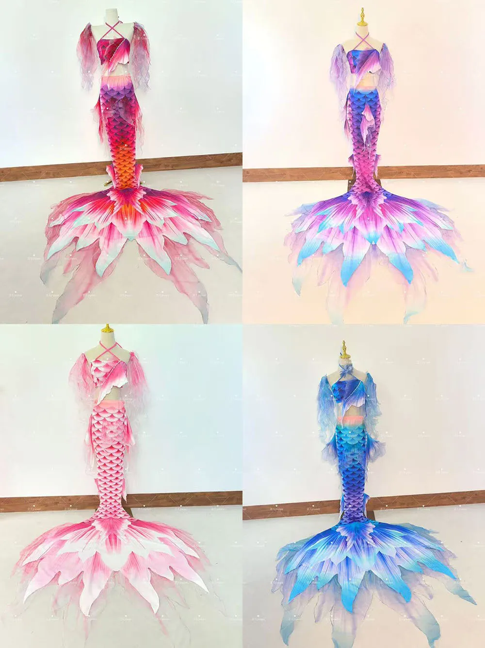 

Original Goldfish Yarn Mermaid Tail Swimsuit Aquarium Floating Yarn Mermaid Performance Show Free Diving Shooting
