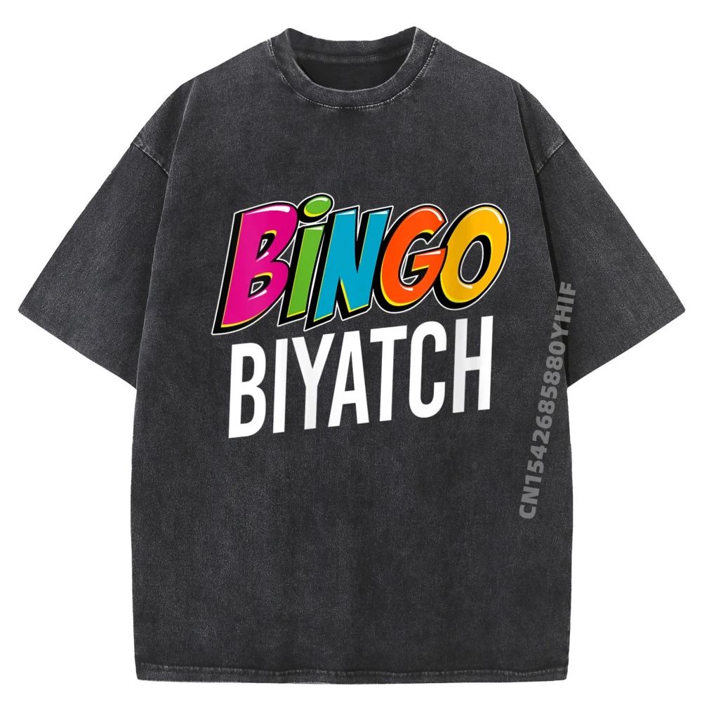 

Womens Bingo Biyatch Funny Bingo Player Game Lover Humor Shirts Men Graphic Tees Luxury Designer Mens Simple Washed Shirt Vegan