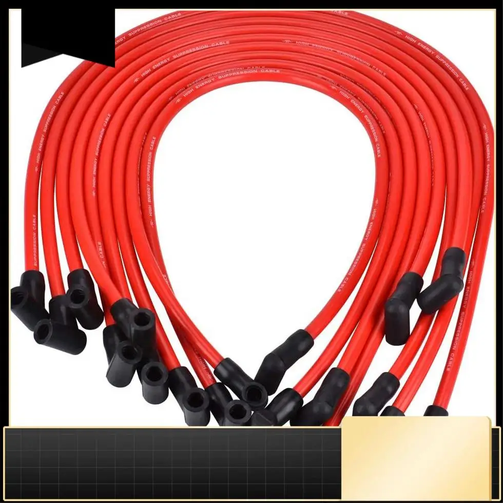 

10.5 MM Spark Plug Wire Set, SP10-390-1010 High Performance Ignition Wire For AM General Isuzu HEI SBC BBC 350