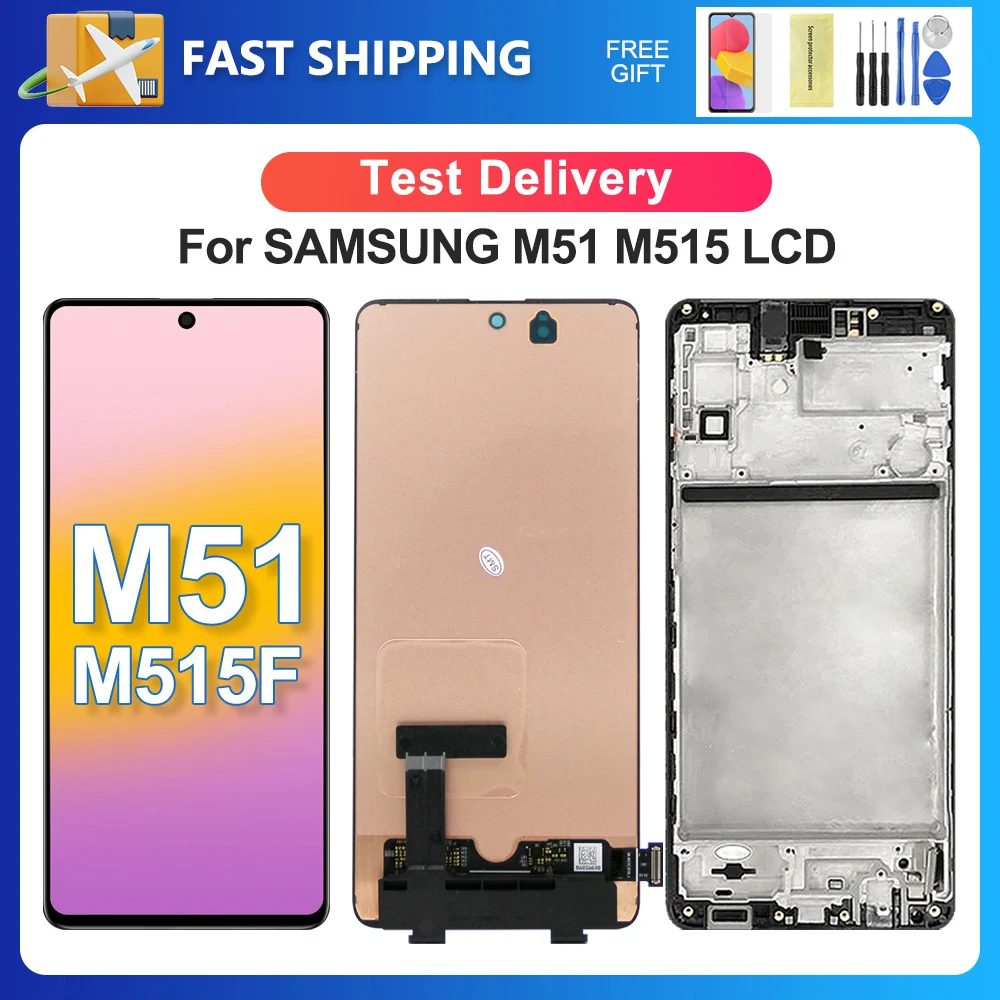 M51 For Samsung 6.7\'\'For M515 M515F M515F/DSN LCD Display Touch Screen Digitizer Assembly Replacement