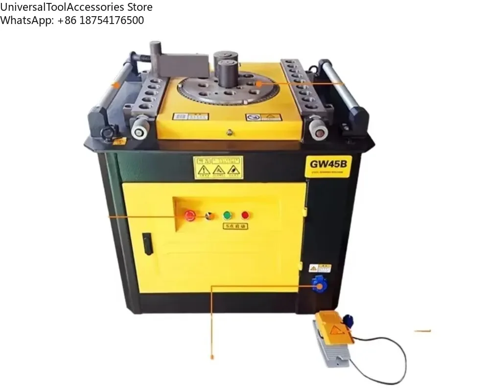 Cheap 6 mm to 45 mm Spiral Bender Wrought Iron Bending Machine Steel Round Steel Rebar Bending Machine