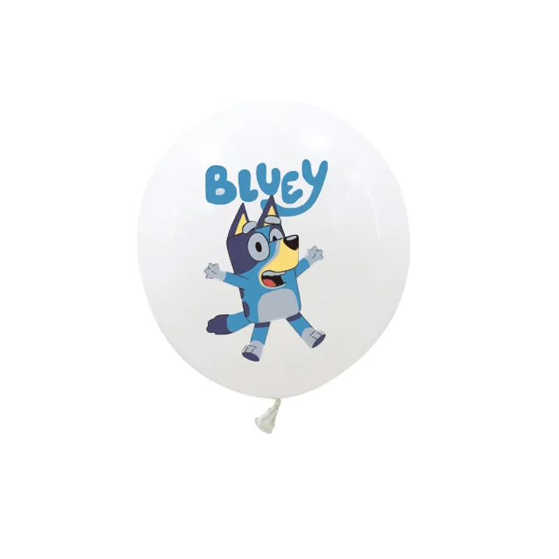 10 stks 12 inch Bluey Hond Latex Ballonnen Set Blauw Bingo Hond Familie Verjaardagsfeestje Kinderen Speelgoed Cartoon Ballonnen Baby douche Globos