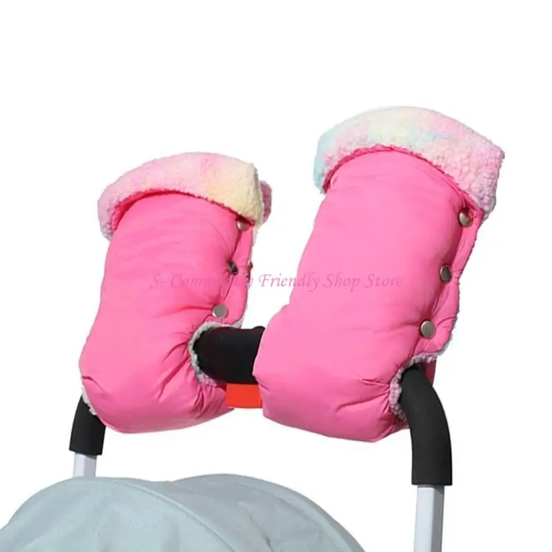 85AE Funda manos felpa para cochecito – Para clima frío - imagen 5