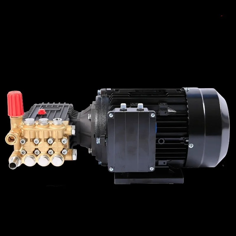 220V 1.6KW Commercial High Pressure Washer Plunger Pump Motor Pump Head Boost Device For Car Wash Mist Spraying Cleaning view 5