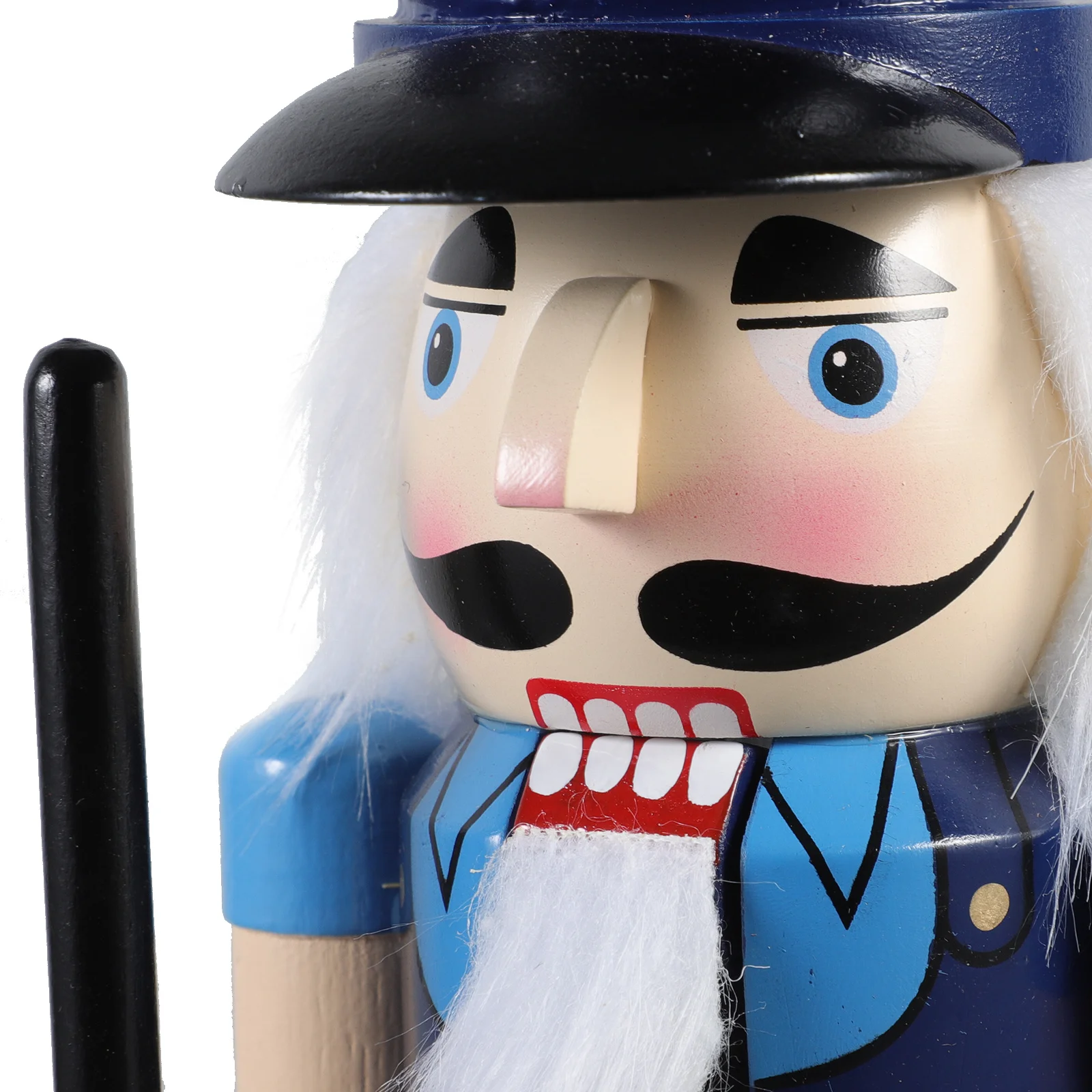 

1pcs Wooden Police 38Cm Hand-Painted Christmas Decor Nutcrackermas Statue Holiday Table Centerpiece Xmas Decoration