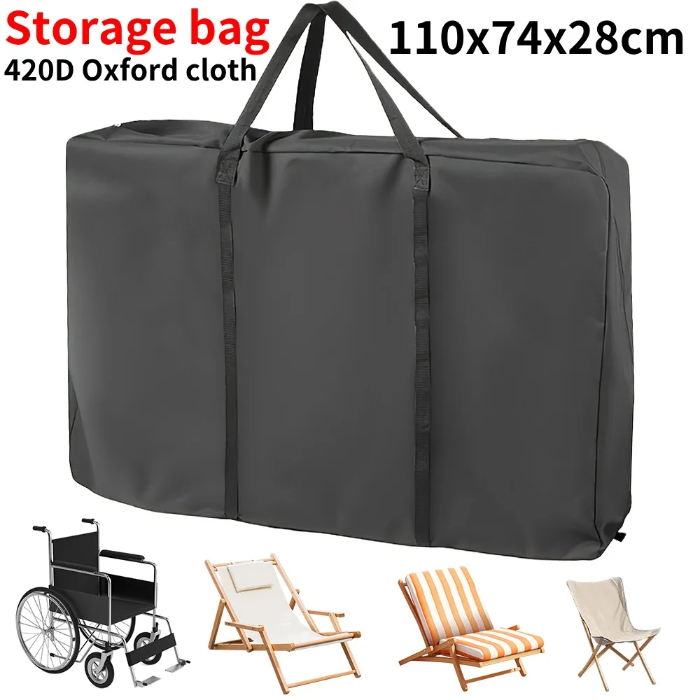 Sac de voyage à roulettes pliable et étanche, housse de protection pour fauteuil roulant de grande capacité pour chaise de plage, Table de Camping