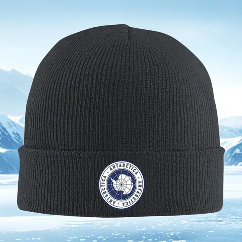 Antarctique cercle terre carte symbole tricoté chapeau hommes femmes unisexe bonnet pull casquette hiver thermique chaud noël extérieur Cyclin