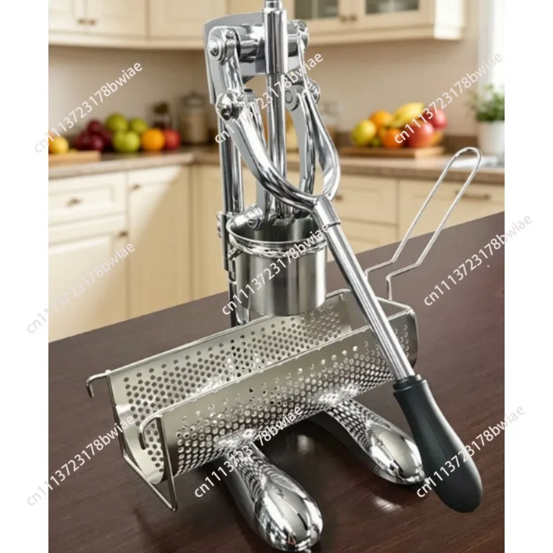 French fries press, household super long French fries press 30cm French fries Portable Labor-Saving 30cm Extra  Potato Slicer