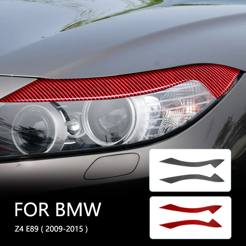 

Для BMW Z4 E89 2009 2010 2011 2012 2013 2014 2015 Аксессуары углеродное волокно Автомобильная фара брови наклейка крышка