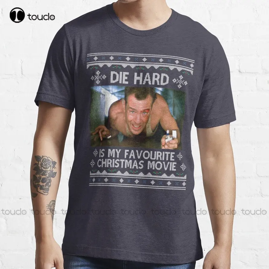 Die Hard Is My Favourite Christmas Movie Trending T-Shirt Custom Aldult Teen Unisex Digital Printing Tee Shirts Xs-5Xl Unisex