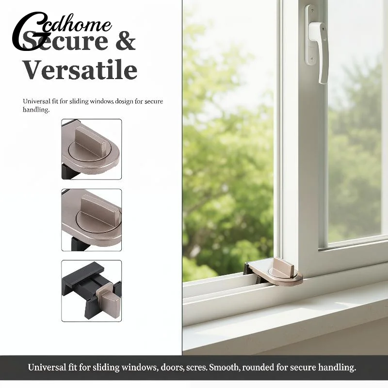 Anti-Theft Home Security Sliding Door Lock No-Drill Application for Windows