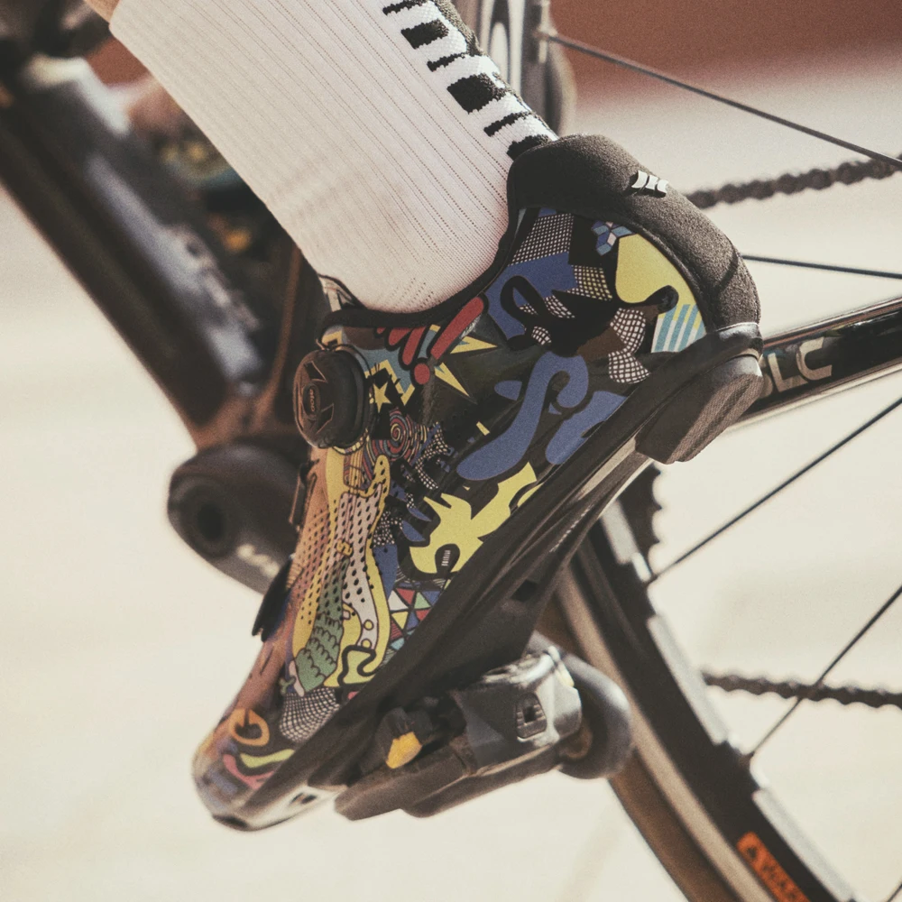 Santic Fahrradschuhe für Herren oder Damen, Rennradschuhe, Nylonsohle, 289 g, leichtes, atmungsaktives Obermaterial, S22036 – Detail 1