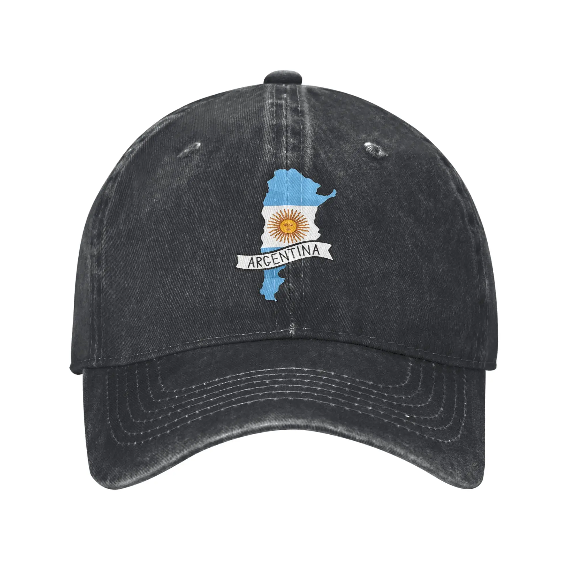 Gorra de béisbol unisex de fútbol argentino Las Malvinas, estilo vintage, ajustable, para protección solar