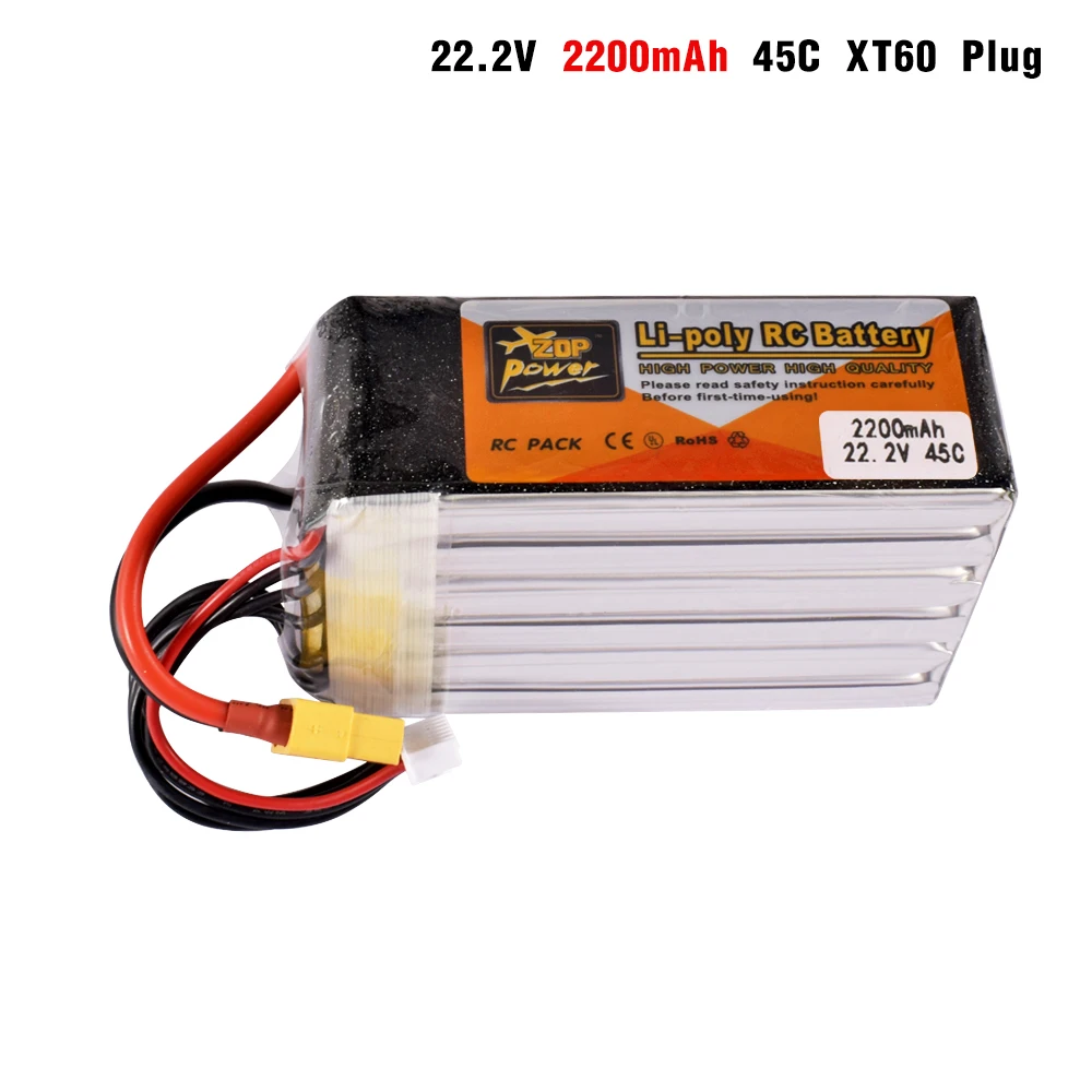 9IMOD RC Battery 22.2V 1500/2200/3500/4000/4500/5000/6000mAh with XT60/T Plug For RC Drone Car Boat