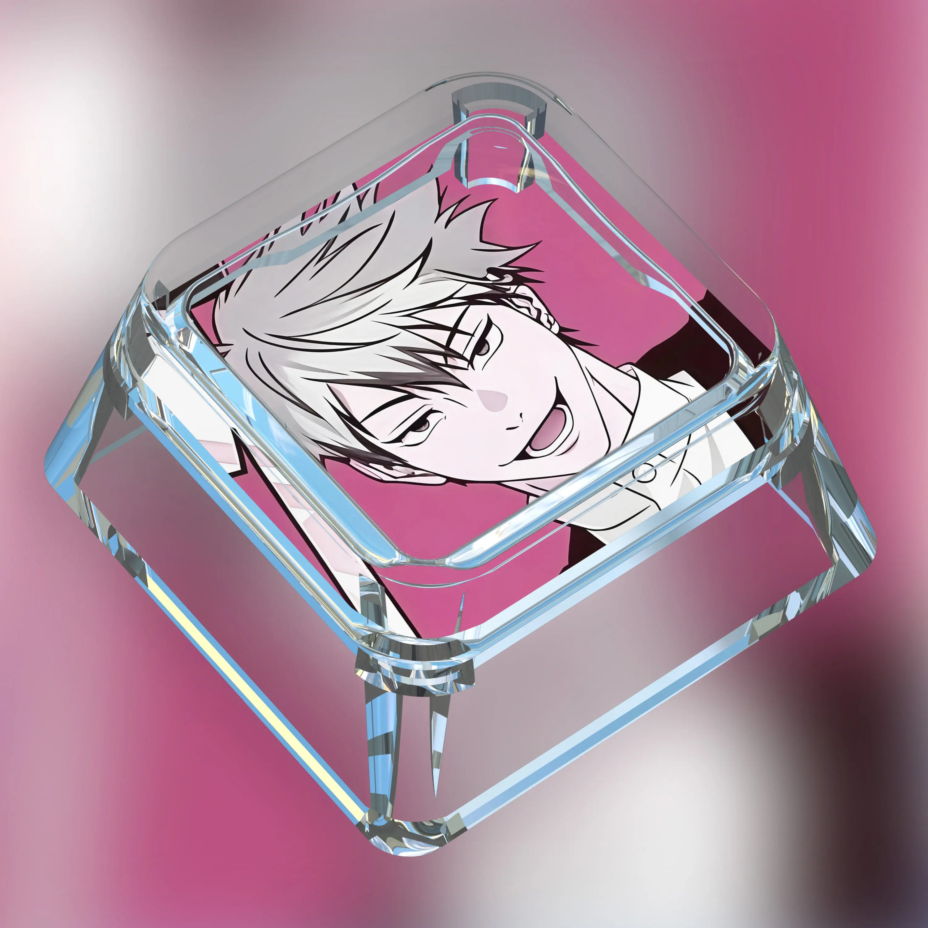 Diy Jujutsu Kaisen Zenin Naoya Mechanical Keyboard Keycaps Cross-Axis Mechanical Keyboard Pc Personalized Keycaps Gift Toys