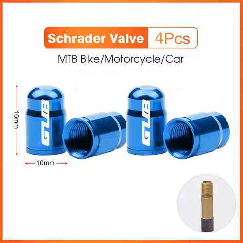 2pcs GUB Aluminum CNC Bicycle Tire Valve Cap MTB Road Bike Tube Tyre Gas Nozzle Cover for AV FV Schrader Presta Valve Dustproof - Image 21