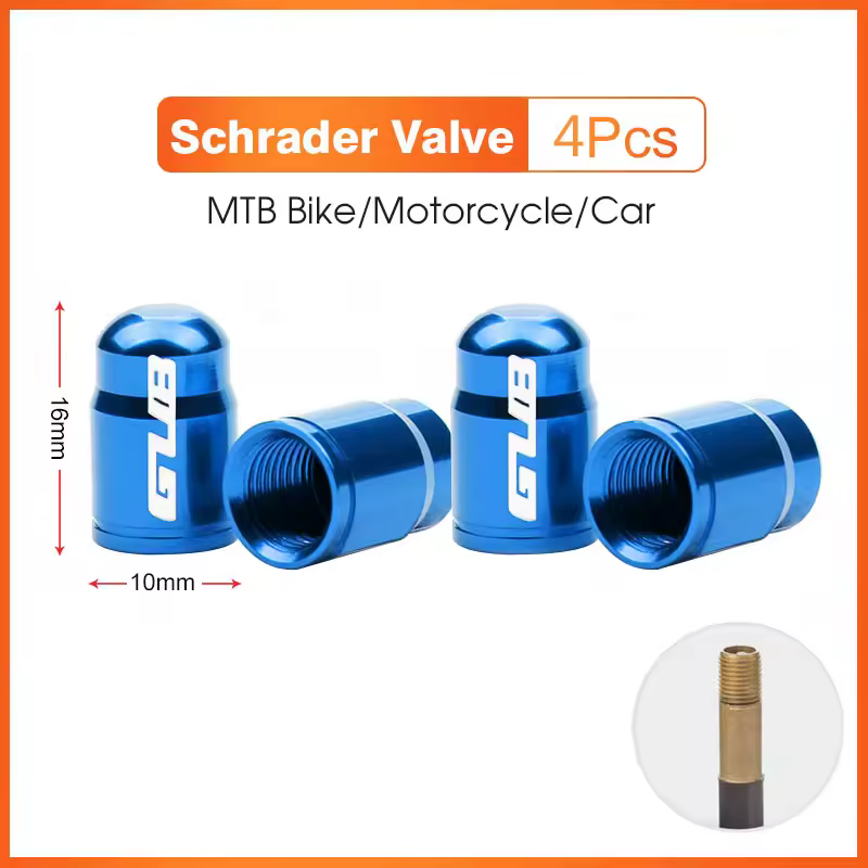 2pcs GUB Aluminum CNC Bicycle Tire Valve Cap MTB Road Bike Tube Tyre Gas Nozzle Cover for AV FV Schrader Presta Valve Dustproof - Image 21